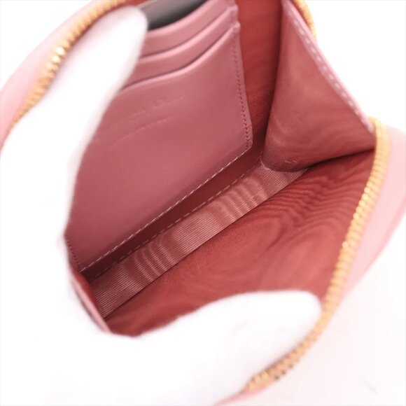 Christian Dior Cannage Phone Holder Leather 2-Way Shoulder Bag – Pink - Picture 6 of 9